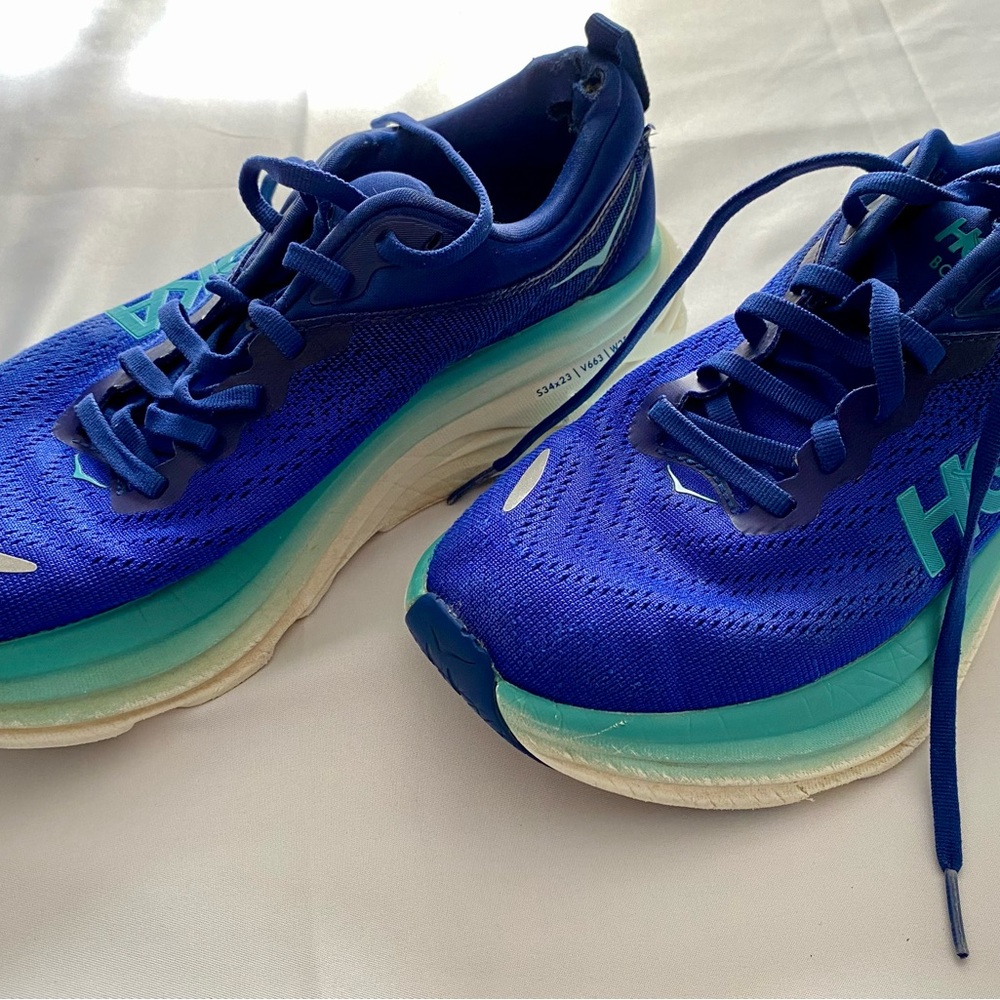 Hoka One One Bondi 8 Blue Women’s US 7.5 Shoes